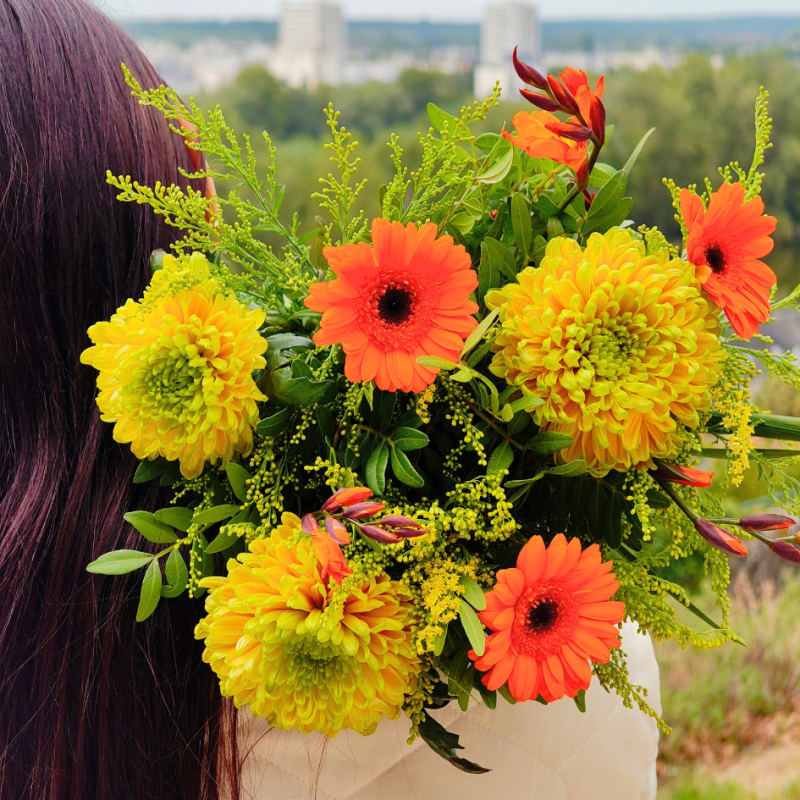 Bouquet de fleurs Terracotta à petit prix - Fleurs Ô Naturel
